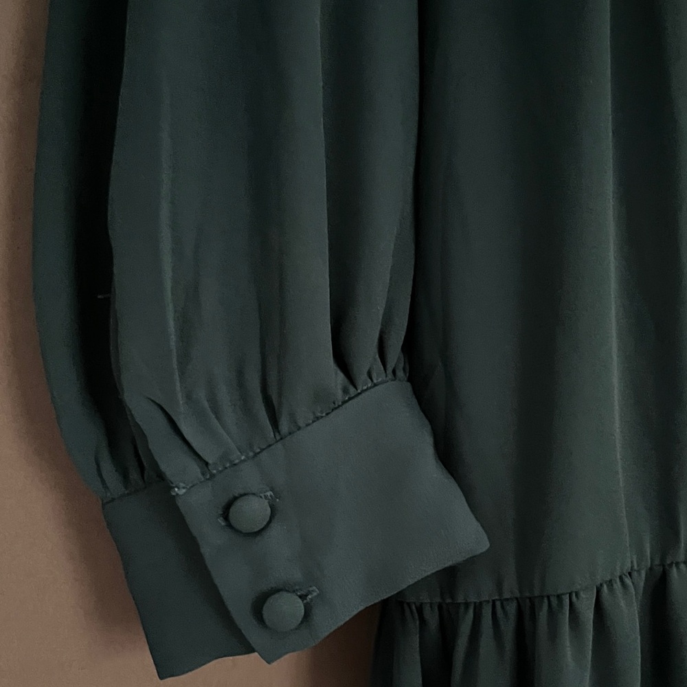 Lucky Brand Teal Long Sleeve Maxi Dress - Picture 2 of 4